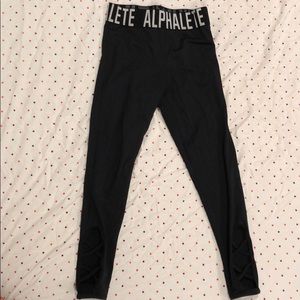 Alphalete cross set leggings